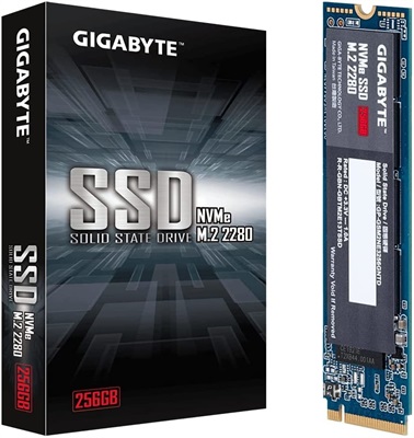 Gigabyte 256GB NVMe M.2 SSD GP-GSM2NE3256GNTD