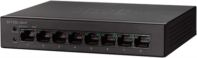 Cisco SF110D-08HP 8 Port 10/100 Poe Desktop Unmanaged Switch