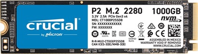 Crucial P2 1TB PCIe NVMe M.2 SSD