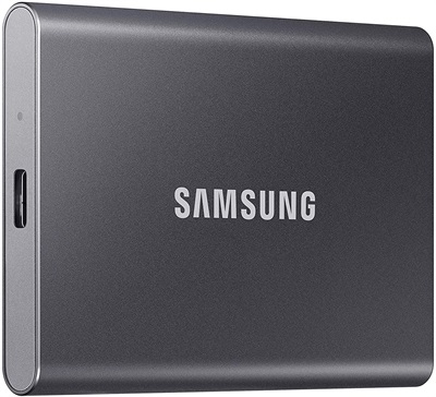 Samsung T7 1TB USB 3.2 Portable SSD (Gray)