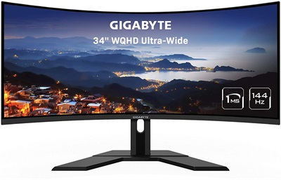 Gigabyte G34WQC 34" 144Hz Curved Gaming Monitor