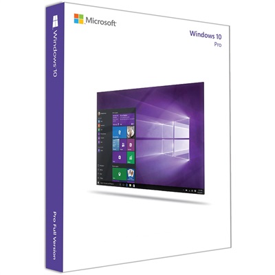 Microsoft Windows 10 Pro 64-bit DVD Box Pack