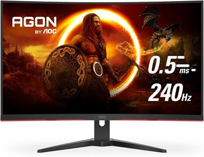 AOC C32G2ZE 32" FHD 240Hz Curved Frameless Gaming Monitor