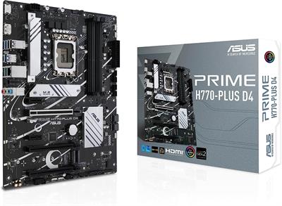 Asus Prime H770-PLUS D4 Intel LGA 1700 ATX DDR4 Motherboard