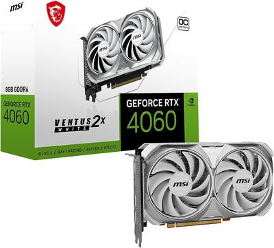 MSI GeForce RTX 4060 VENTUS 2X WHITE 8G OC Graphic Card