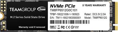 Team Group MP33 512GB PCIe NVMe M.2 SSD