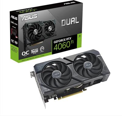 Asus Dual GeForce RTX 4060Ti 16GB OC Edition Graphic Card