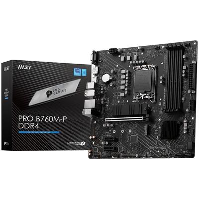 MSI Pro B760M-P DDR4 Intel 12/13th Gen microATX Motherboard