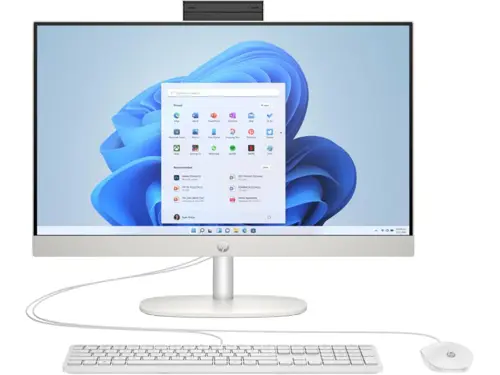 HP All in One 24-CR0115D Desktop PC 13th Gen Core i5-1335U, 8GB DDR4, 512GB SSD, 23.8" FHD IPS Touch Screen, Windows 11 Home, Shell White