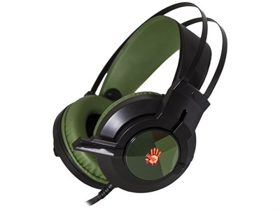 A4tech Bloody J437 Army Green 7.1 Virtual Surround Sound Glare USB Gaming Headset