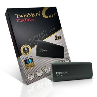 TwinMOS Elite Drive 1TB USB & Type C Portable SSD