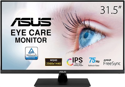 Asus VP32AQ 31.5" WQHD (2560 x 1440) IPS 75Hz Monitor