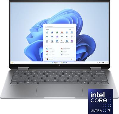 HP Envy X360 2-in-1 14-FC0023DX Laptop Intel Core Ultra 7 155U, 16GB DDR5, 1TB SSD, 14" WUXGA IPS Touch Screen, Windows 11 Home, Meteor Silver