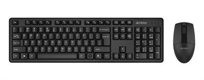 A4tech 3330NS Wireless Keyboard & Silent Clicks Mouse Combo Desktop Set