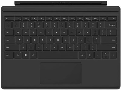 Microsoft Type Cover for Surface Pro 7 Keyboard - Black