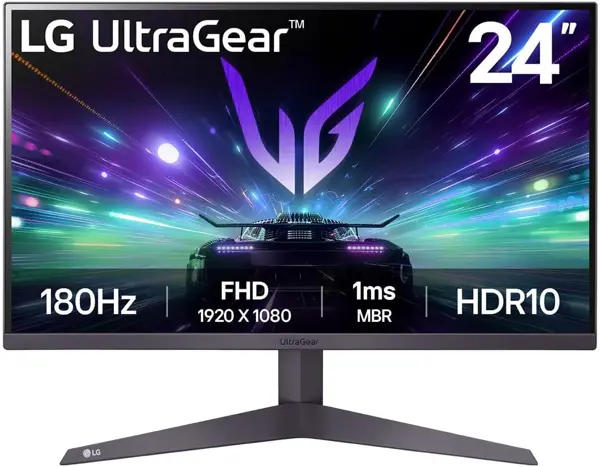 LG UltraGear 24GS50F-B 24" FHD 180Hz 1ms Gaming Monitor