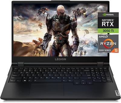 Lenovo Legion 5 Gaming Laptop AMD Ryzen 5-5600H, 8GB DDR4, 512GB SSD, NVIDIA RTX 3050Ti 4GB Graphics, 15.6" FHD IPS 120Hz, Windows 11 Home, Phantom Blue