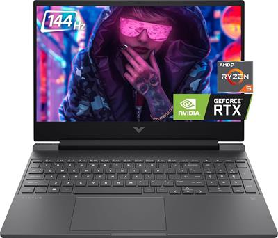 HP Victus 15-FB1049AX Gaming Laptop AMD Ryzen 5-7535HS, 8GB DDR5, 512GB SSD, NVIDIA RTX 2050 4GB Graphics, 15.6" FHD IPS 144Hz, Windows 11 Home, Mica Silver