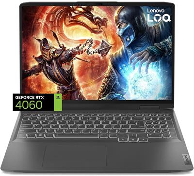 Lenovo LOQ Gaming Laptop AMD Ryzen 7-7435HS, 16GB DDR5, 512GB SSD, NVIDIA RTX 4060 8GB Graphics, 15.6" FHD IPS 144Hz, Windows 11 Home, Luna Grey 