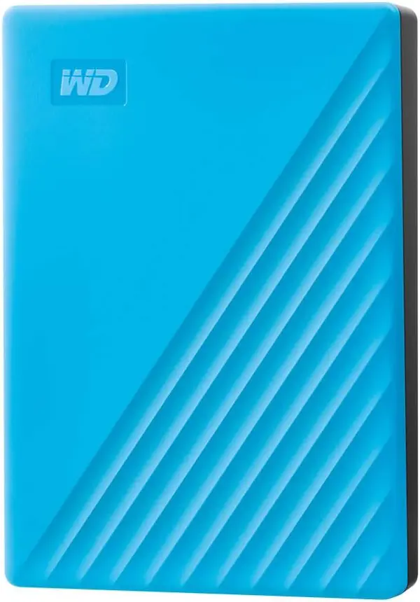 WD My Passport 6TB Portable Hard Drive - Blue/Red