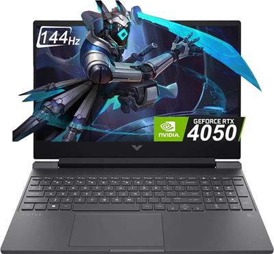 HP Victus 15-FA2701WM Gaming Laptop 13th Gen Core i5-13420H, 16GB DDR4, 512GB SSD, NVIDIA RTX 4050 6GB Graphics, Backlit Keyboard, 15.6" FHD IPS 144Hz, Windows 11 Home, Mica Silver