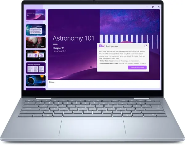 Dell 14 Plus 2 in 1 Laptop Intel Core Ultra 7 256V, 16GB DDR5, 1TB SSD, Intel Arc Graphics, 14.1" WUXGA 2K Touch Screen, Backlit Keyboard, Windows 11 Home, Ice Blue