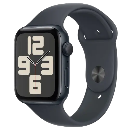 Apple Watch SE 44mm Midnight Aluminum Case with Midnight Sport Band