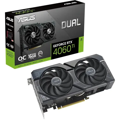 ASUS Dual GeForce RTX 4060 Ti 16GB EVO Graphics Card (DUAL-RTX4060Ti-O16G-EVO)