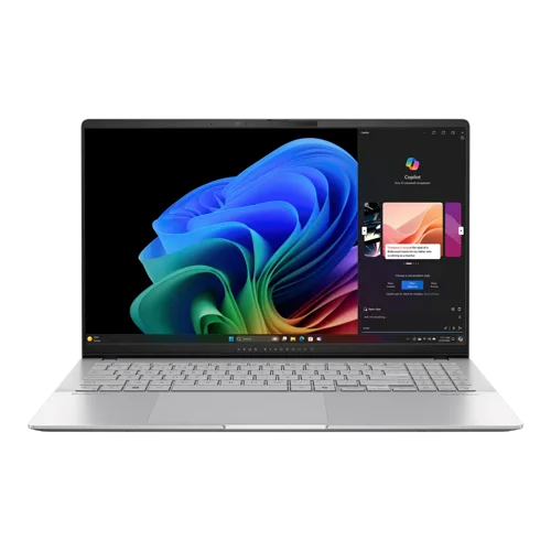 ASUS VivoBook S 15 K5507QA-MA048W - AMD Ryzen 7 8845HS, 16GB RAM, 1TB SSD, 15.6" FHD OLED, Windows 11 - Cool Silver