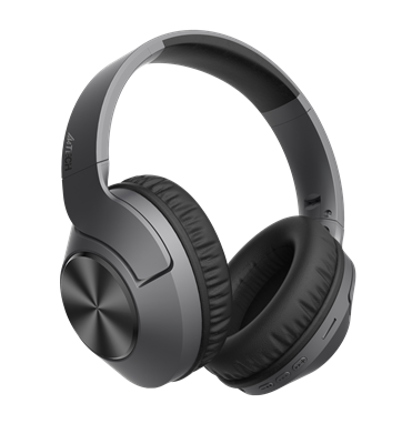 A4tech 2Drumtek BH300 Wireless Headset Bluetooth v5.3 + 3.5mm Wired Compatible with PC/Tablet/Mobile/PS4,5/Xbox - Ash Grey