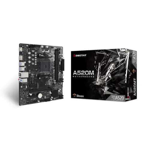 Biostar A520MT AMD AM4 microATX Motherboard 