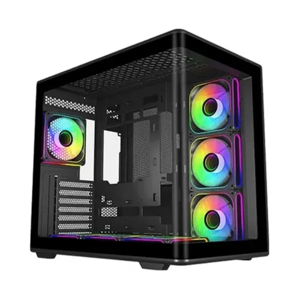 Cooler Master Elite 600 Black Mid-Tower PC Case 4x ARGB Fans