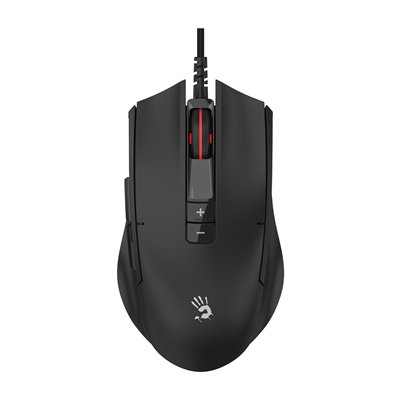 A4Tech Bloody ES8 ESPORTS Gaming Mouse - PixArt Optical Engine - 6000 CPI - Honeycomb Shell - 1000 Hz Report Rate - Dual-Injection Rubber Wheel - Stone Black/Panda White