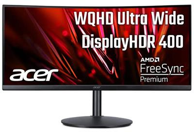 Acer Nitro XZ342CU S3 34" UWQHD XZ2 180Hz Curved Gaming Monitor