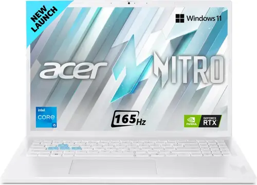 Acer Nitro Lite NL16-71G-55JR Gaming Laptop 13th Gen Core i5-13420H, 16GB DDR5, 512GB SSD, NVIDIA RTX 3050 6GB Graphics, 16" WUXGA IPS 165Hz, Windows 11 Home, Pearl White, 1 Year Official Local Warranty