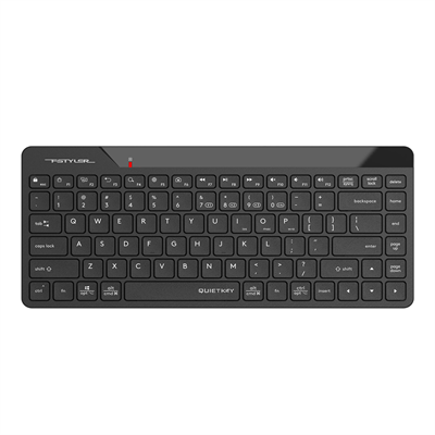 A4Tech Fstyler FBK22 AS Bluetooth & 2.4G Wireless Keyboard - Quiet Key Keyboard - Dual Connectivity Mode - 125Hz Report Rate - Nano Receiver - Black