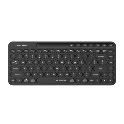 A4Tech Fstyler FBK36C AS Bluetooth & 2.4G Rechargeable Keyboard - Quiet Key Keyboard - Anti-Sleep Setting Mode - USB Type-C Rechargeable