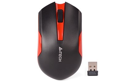 A4tech G3-200N (Black+Red) Wireless Mouse 