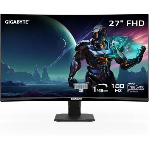 GIGABYTE G27FC – 27″ Curved FHD 165 Hz Gaming Monitor