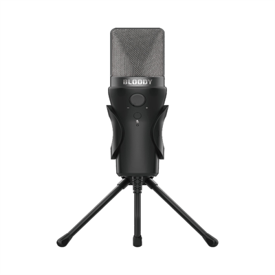 A4Tech Bloody GM20 USB Gaming Microphone - High-Definition Microphone - Cardioid Pickup Pattern - Built-in Pop Filter