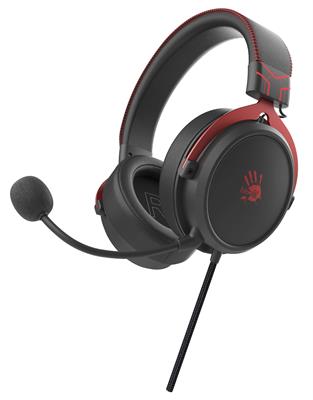 A4tech Bloody M590i 7.1 Virtual Surround Sound Gaming Headphones (Sports Red) - Compatible with PC, Mobile, Switch, PS5, PS4, Xbox Series X|S, Xbox One