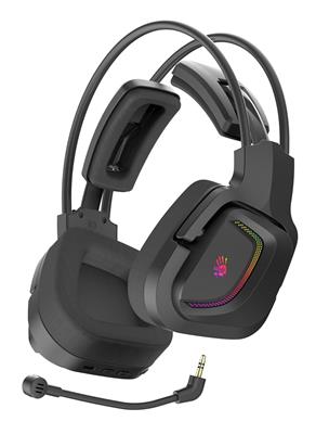 A4tech Bloody MR575 All-in-One RGB Gaming Virtual 7.1 Surround Sound Headphone (Bluetooth v5.2 + 2.4GHz Wireless + Wired Multi-Mode Connection) Compatible with PC/Tablet/Mobile/PS4,5/Switch/Xbox