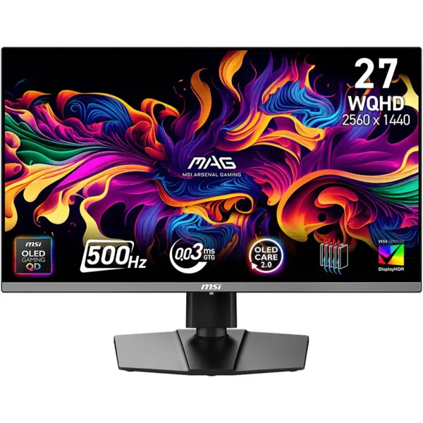MSI MAG 272QP QD OLED 27" WQHD 500Hz Gaming Monitor