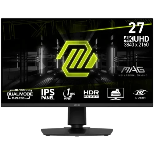 MSI MAG 275UPD E14 27″ 4K/144Hz & FHD/288Hz Dual‑Mode Gaming Monitor