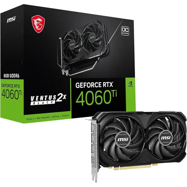 MSI GeForce RTX 4060 Ti Ventus 2X 8GB GDDR6 Graphics Card
