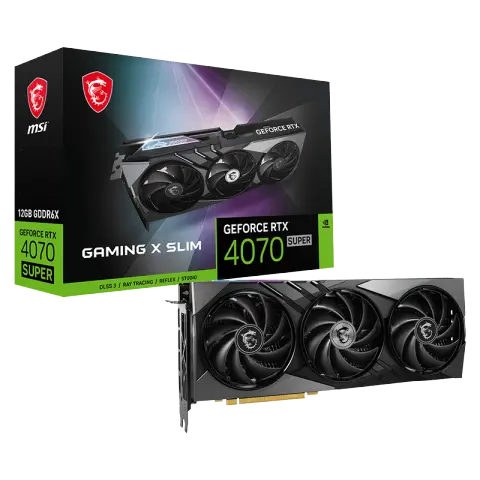 MSI GeForce RTX 4070 SUPER Gaming X Slim 12GB GDDR6X Graphic Card