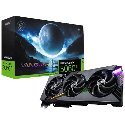 MSI GeForce RTX 5060 Ti VANGUARD 3X 16G SOC Graphics Card
