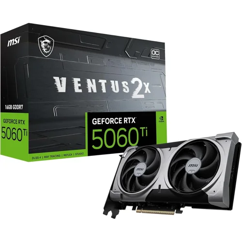 MSI GeForce RTX 5060 Ti VENTUS 2X 16G OC PLUS Graphics Card