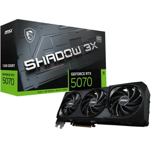 MSI GeForce RTX 5070 12GB SHADOW 3X OC Graphics Card