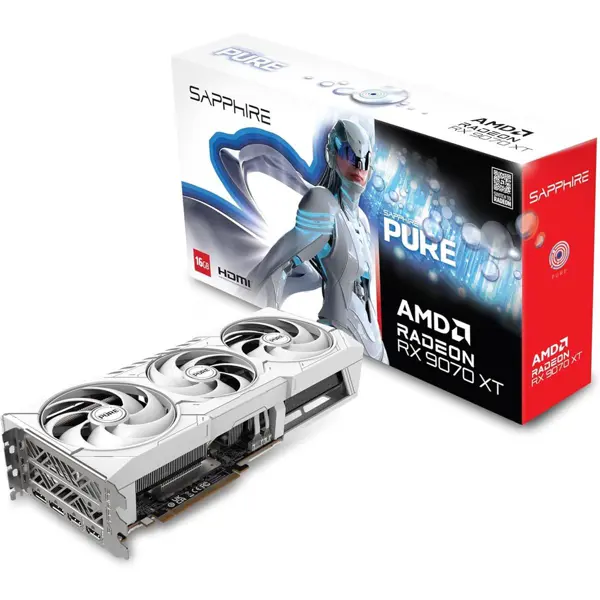 Sapphire Pure AMD Radeon RX 9070 XT 16GB Graphics Card